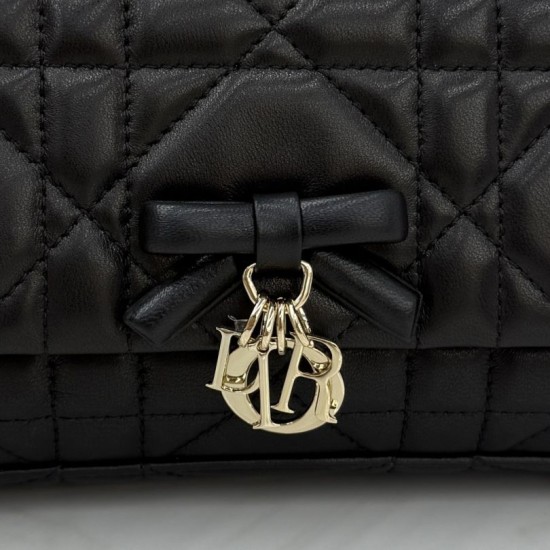 Replica AAA Borsa Dior My Tender Dior Top Handle Mini Chain Bag nera Falsa Online Replica Perfetta Borsa Dior My Tender Dior Top Handle Mini Chain Bag nera Imitazione