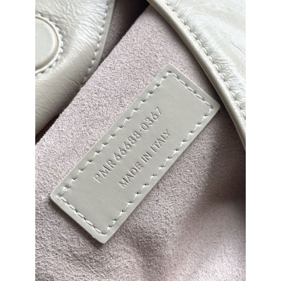 Replica Perfetta Borsa a tracolla YSL Saint Laurent Hortense beige cerata Imitazione