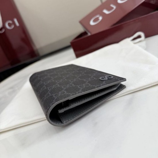 Replica Perfetta Portafoglio lungo Gucci 856563 GG Supreme nero Imitazione
