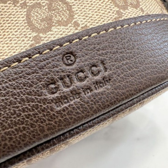 Replica Perfetta Borsa a secchiello Gucci 876060 con tracolla marrone Imitazione
