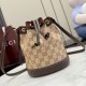 Replica Perfetta Borsa a secchiello Gucci 876060 con tracolla marrone Imitazione