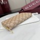 Replica Perfetta Portafoglio lungo Gucci 876434 con cerniera tela GG marrone Imitazione