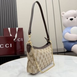 Replica Perfetta Borsa a tracolla piccola Gucci 875847 Gossip marrone Imitazione