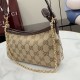 Replica Perfetta Borsa a tracolla piccola Gucci 875847 Gossip marrone Imitazione