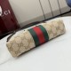 Replica Perfetta Borsa a tracolla piccola Gucci 867130 Horsebit Web Tela GG marrone Imitazione