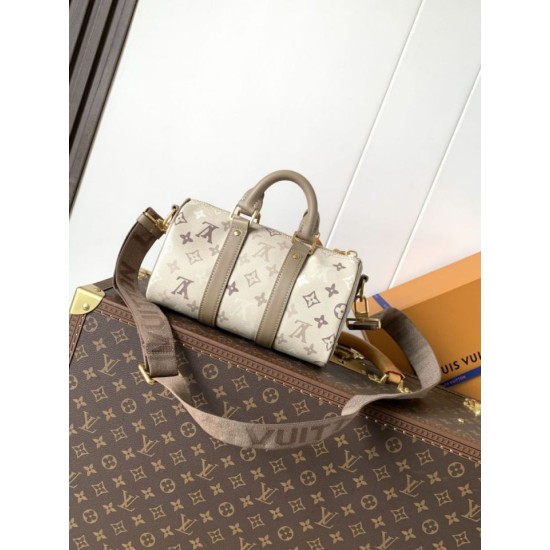 Replica Perfetta Borsa LV Keepall Bandoulière 25 M29272 con chip 163C per codice variabile Imitazione