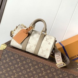 Replica Perfetta Borsa LV Keepall Bandoulière 25 M29272 con chip 163C per codice variabile Imitazione