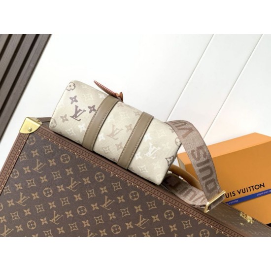 Replica Perfetta Borsa LV Keepall Bandoulière 25 M29272 con chip 163C per codice variabile Imitazione