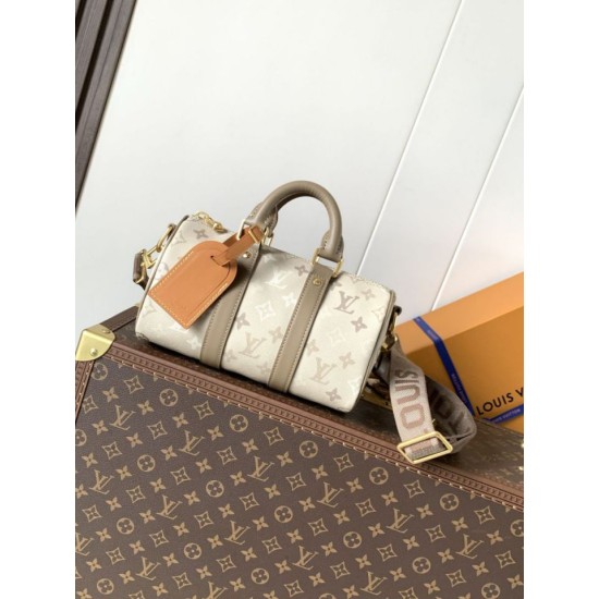 Replica Perfetta Borsa LV Keepall Bandoulière 25 M29272 con chip 163C per codice variabile Imitazione