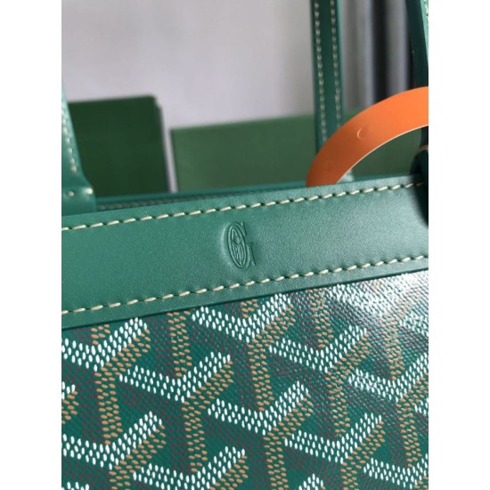 Replica Perfetta Borsa tote Goyard Bellechasse Biaude PM Verde Imitazione