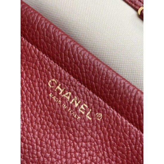 Replica Perfetta Borsa shopper Chanel AS6288 Baguette rossa Imitazione