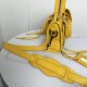 Replica Perfetta Borsa Balenciaga Le City Mini 24cm pelle di agnello stropicciata gialla Imitazione