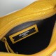 Replica Perfetta Borsa Balenciaga Le City Mini 24cm pelle di agnello stropicciata gialla Imitazione