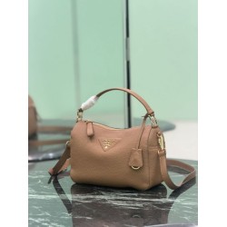 Replica Perfetta Borsa a tracolla piccola Prada 1BC277 con manico superiore marrone Imitazione