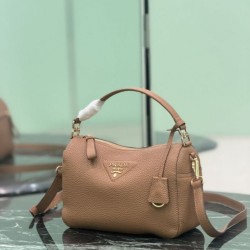 Replica Perfetta Borsa a tracolla piccola Prada 1BC277 con manico superiore marrone Imitazione