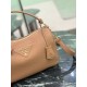 Replica Perfetta Borsa a tracolla piccola Prada 1BC277 con manico superiore marrone Imitazione