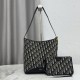 Replica fedele Borsa a secchiello medio Dior Medalillon M1532 Dior Oblique blu Imitazione Outlet