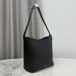 Replica fedele Borsa a secchiello medio Dior Medalillon M1532 Nero Imitazione Outlet