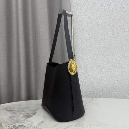 Replica perfetta Borsa a secchiello medio Dior Medalillon M1532 Nero Falsa Online Replica fedele Borsa a secchiello medio Dior Medalillon M1532 Nero Imitazione Outlet