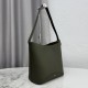 Replica fedele Borsa a secchiello medio Dior Medalillon M1532 Verde scuro Imitazione Outlet