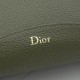 Replica fedele Borsa a secchiello medio Dior Medalillon M1532 Verde scuro Imitazione Outlet