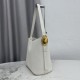 Replica fedele Borsa a secchiello medio Dior Medalillon M1532 Bianco Imitazione Outlet