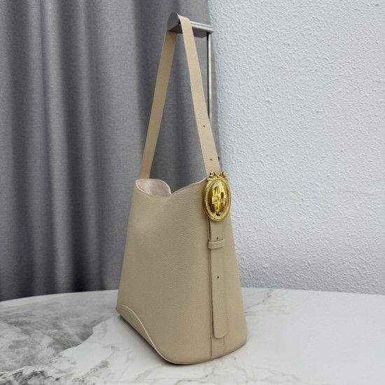 Replica perfetta Borsa a secchiello medio Dior Medalillon M1532 Beige Falsa Online Replica fedele Borsa a secchiello medio Dior Medalillon M1532 Beige Imitazione Outlet