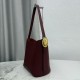 Replica fedele Borsa a secchiello medio Dior Medalillon M1532 Borgogna Imitazione Outlet