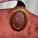 Replica fedele Borsa a secchiello medio Dior Medalillon M1532 Borgogna Imitazione Outlet
