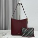Replica fedele Borsa a secchiello medio Dior Medalillon M1532 Borgogna Imitazione Outlet