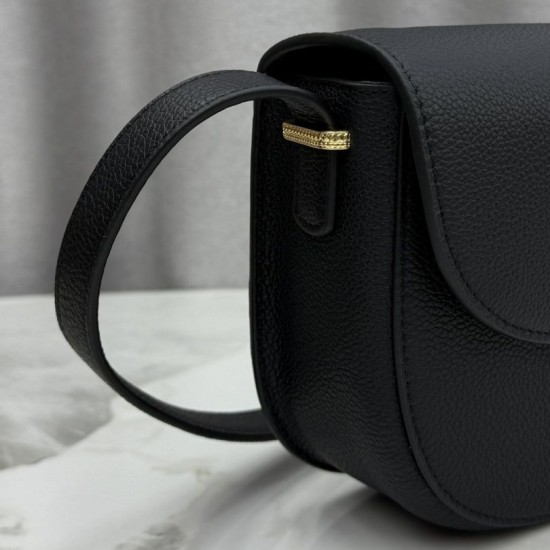 Replica fedele Borsa a tracolla Dior Medallion M3920 nera Imitazione Outlet
