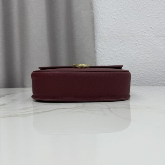 Replica fedele Borsa a tracolla Dior Medallion 23cm M3920 Borgogna Imitazione Outlet