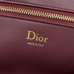 Replica fedele Borsa a tracolla Dior Médaillon 23cm M3920 Borgogna Imitazione Outlet