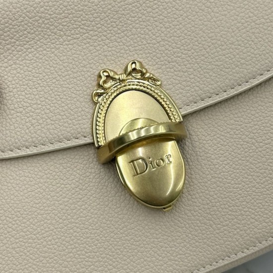 Replica fedele Borsa a tracolla Dior Medallion 23cm M3920 albicocca Imitazione Outlet