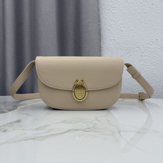 Replica fedele Borsa a tracolla Dior Medallion 23cm M3920 albicocca Imitazione Outlet