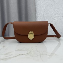 Replica fedele Borsa a tracolla Dior Medallion 23cm M3920 Marrone Imitazione Outlet