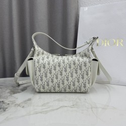 Replica fedele Borsa a tracolla/a spalla Dior D-Dream Dior Oblique M6323 beige Imitazione Outlet