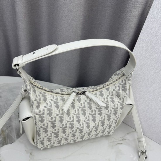 Replica fedele Borsa a tracolla/a spalla Dior D-Dream Dior Oblique M6323 beige Imitazione Outlet
