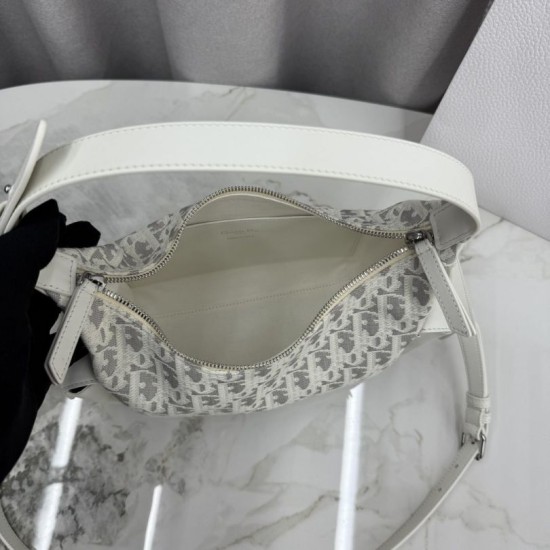 Replica fedele Borsa a tracolla/a spalla Dior D-Dream Dior Oblique M6323 beige Imitazione Outlet