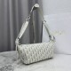Replica fedele Borsa a tracolla piccola Dior D-Journey M2416 beige/grigio Imitazione Outlet