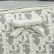 Replica perfetta Pochette Dior Oblique Bow Chain S2504 beige/grigio Falsa Online Replica fedele Pochette Dior Oblique Bow Chain S2504 beige/grigio Imitazione Outlet