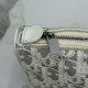 Replica perfetta Pochette Dior Oblique Bow Chain S2504 beige/grigio Falsa Online Replica fedele Pochette Dior Oblique Bow Chain S2504 beige/grigio Imitazione Outlet