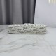 Replica perfetta Pochette Dior Oblique Bow Chain S2504 beige/grigio Falsa Online Replica fedele Pochette Dior Oblique Bow Chain S2504 beige/grigio Imitazione Outlet