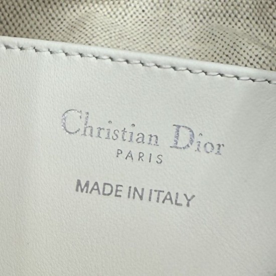 Replica fedele Borsa a tracolla Dior 30 Montaigne Miss Caro Oblique beige/grigio Imitazione Outlet