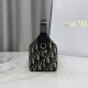 Replica fedele Pochette Dior Nomad S2424 Oblique Blu  Imitazione Outlet