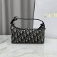 Replica fedele Pochette Dior Nomad S2424 Oblique Blu  Imitazione Outlet