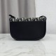 Replica fedele Borsa a tracolla Dior Medallion M3920 Oblique Blu Imitazione Outlet