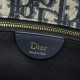 Replica fedele Borsa a tracolla Dior Medallion M3920 Oblique Blu Imitazione Outlet