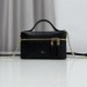 Replica fedele Borsa a mano Dior Trianon Soft Vanity Mini Chain S4613 Nera Imitazione Outlet