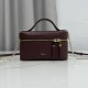 Replica fedele Borsa a mano Dior Trianon Soft Vanity Mini Chain S4613 Borgogna Imitazione Outlet